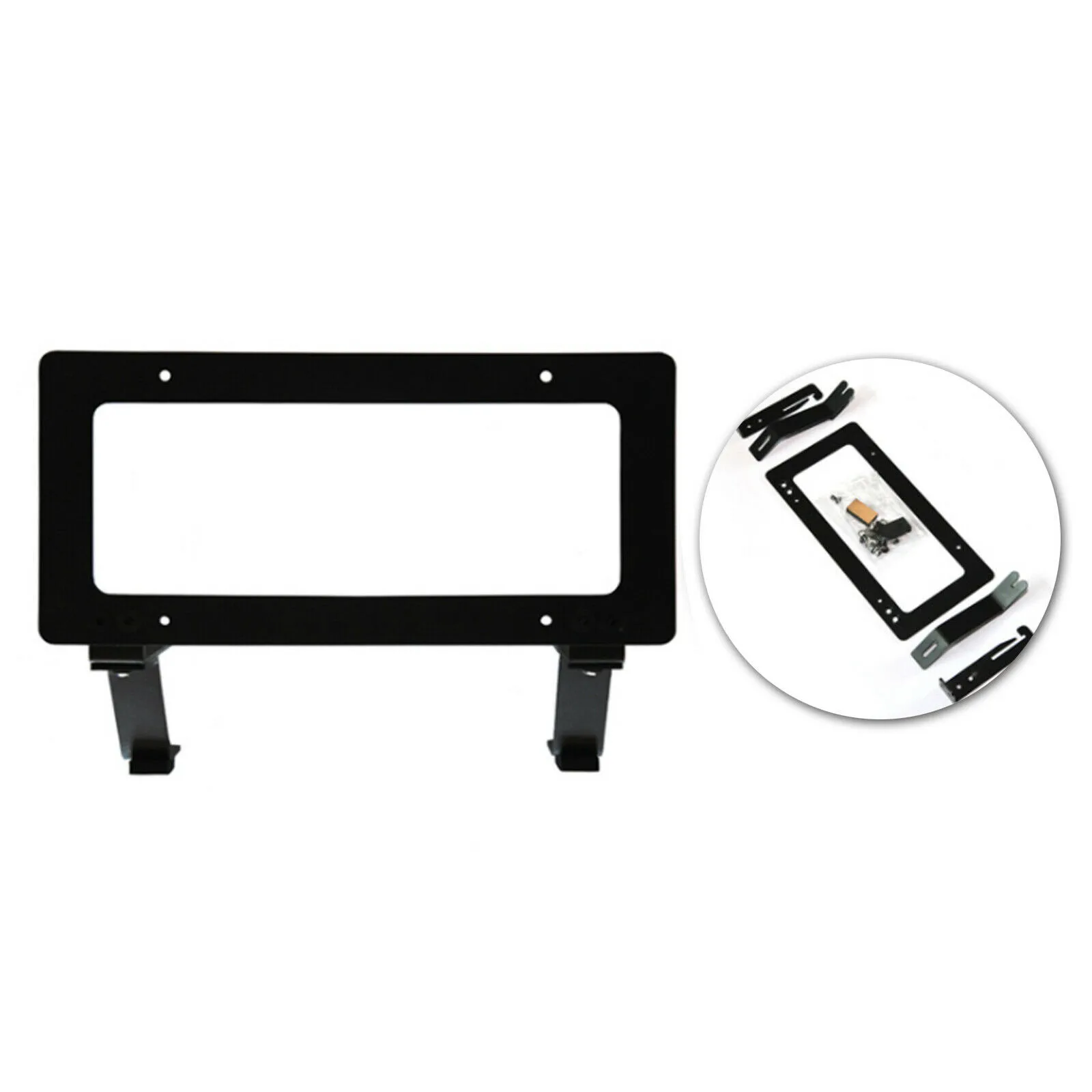 

License Licsense Plate Brackets Plate Set For 2017-2021 Tesla Model 3 Y Front HOLE Hardware