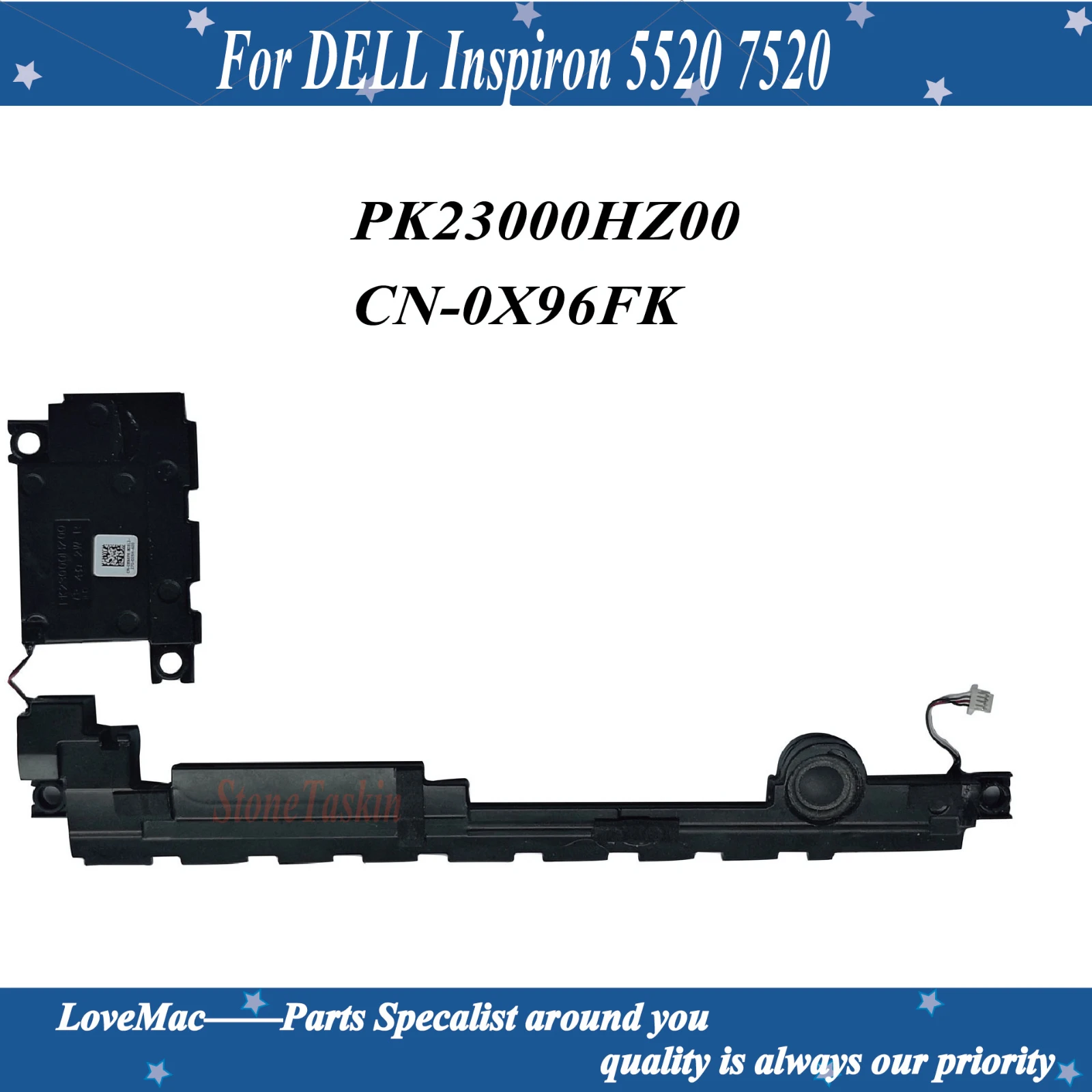 Оригинальный комплект внутренних динамиков для DELL Inspiron 5520 7520 P/N 0X96FK PK23000HZ00 CN-0X96FK