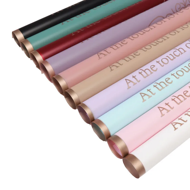 5 шт. золотые буквы цветы Упаковочная бумага DIY ремесла свадебный букет