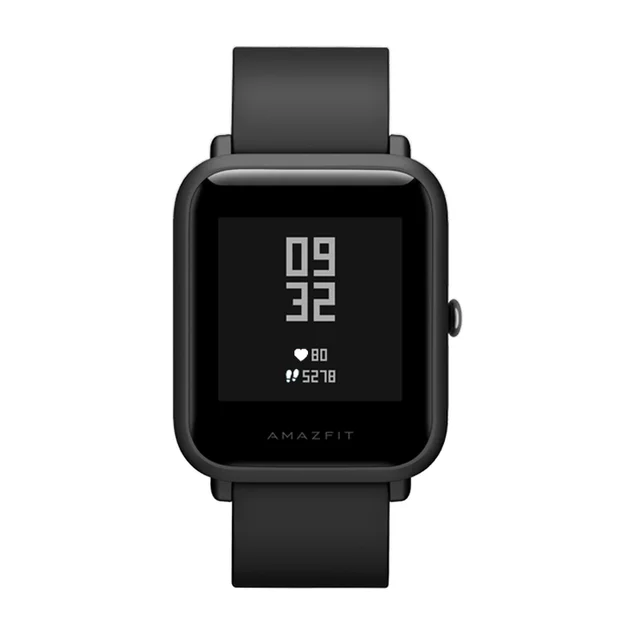 black Смарт-часы Huami Amazfit Bip Lite 2 с глобальной версией,, Xiaomi, gps, 45 дней, батарея, глонесс, Смарт-часы с частотой сердечных сокращений - Цвет: black