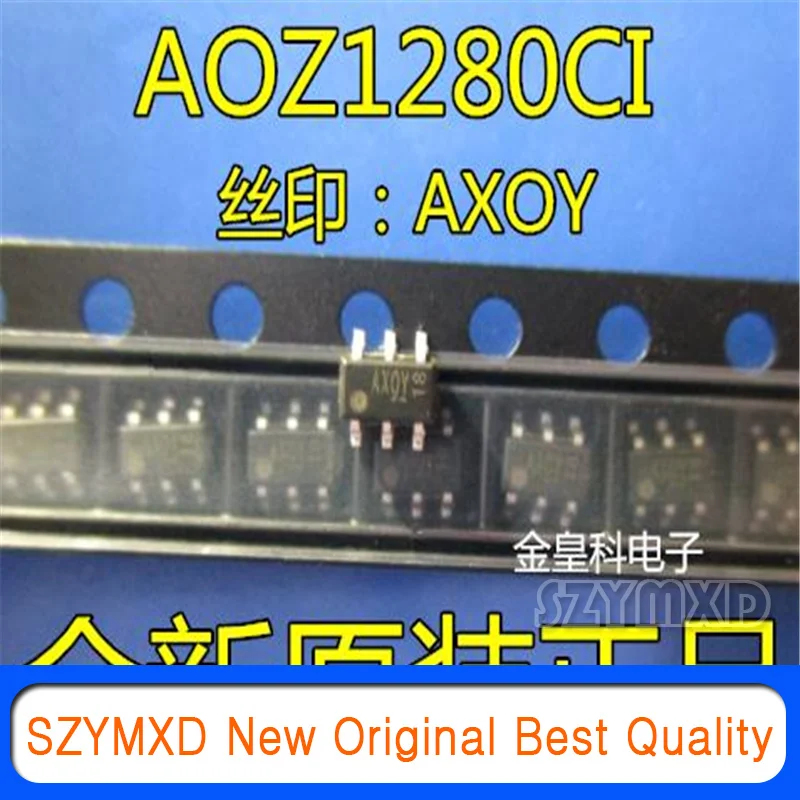 

10 шт./лот новый оригинальный импортный оригинальный AOZ1280CI AOZ1280 Шелковый экран AXOY SOT23-6 дюймов