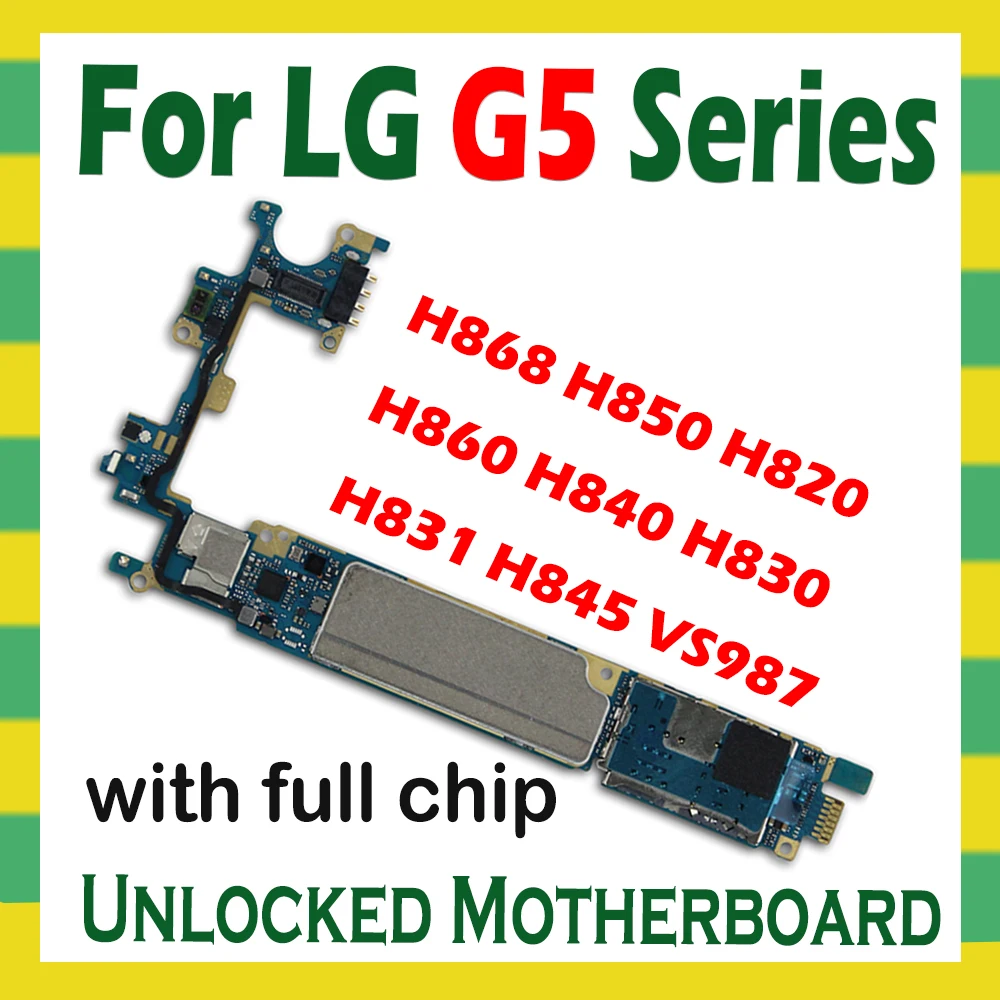 Для LG G5 H868 H850 H820 H860 H840 H830 VS987 H831 H845 оригинальная материнская плата с полным чипом