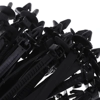 ties cable ties 14cm 30pcs black nylon strap wire 200mm clip for car push