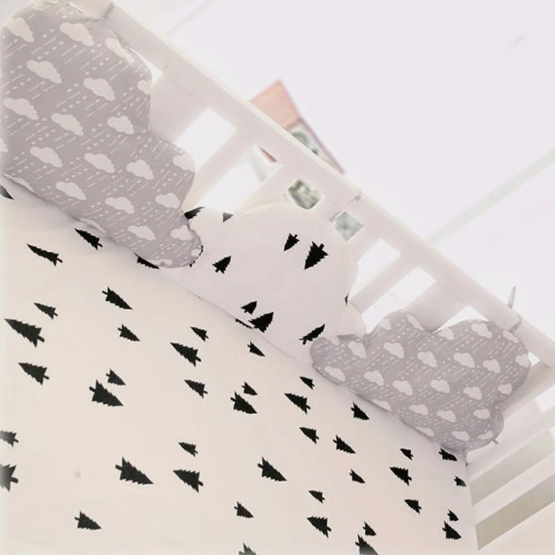 Детский бампер для кроватки хлопок в форме облака колыбель новорожденных