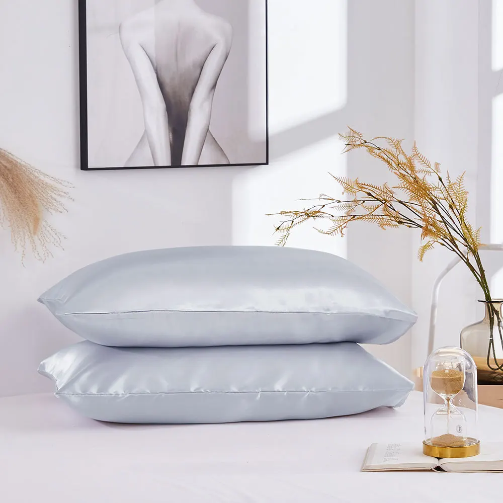 

100% Queen Standard Pillowcase Silk Satin Soft Mulberry Lisa Pillowcase for Chair Seat Square Pillowcase Home19