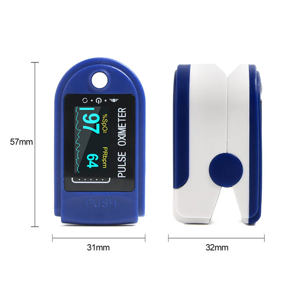 

Oximeters Household Digital Fingertip Pulse Oximeter Blood Oxygen Saturation Meter Finger Clip SPO2 PR Monitor Portable Oximetro
