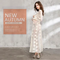 pregnancy women dresses lace photography props maxi maternity gown maternity clothing sexy maternity dresses women