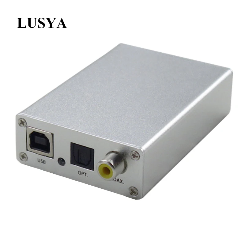Lusya USB DAC декодер OTG внешняя аудиокарта Amp для оптического коаксиального волокна