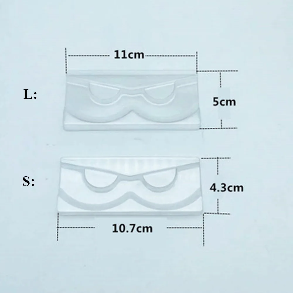 

100 Pcs Rectangle Lash Trays Holder Plastic Eyelash Trays for False Eyelash Packaging Box lash Case for Boutique Beauty Salons