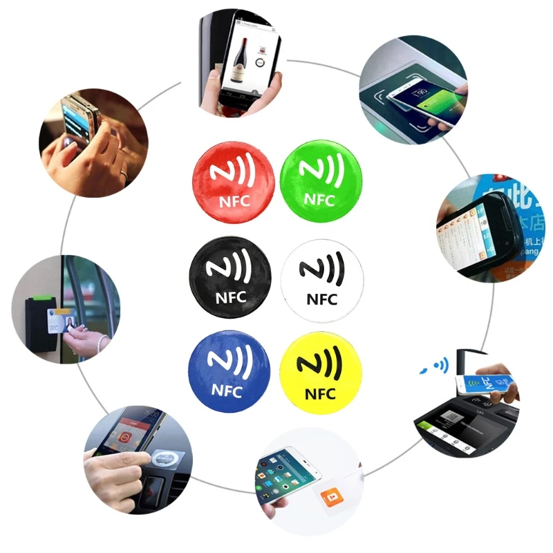 Метки-метки для мобильных телефонов NFC металлические 6 шт. |