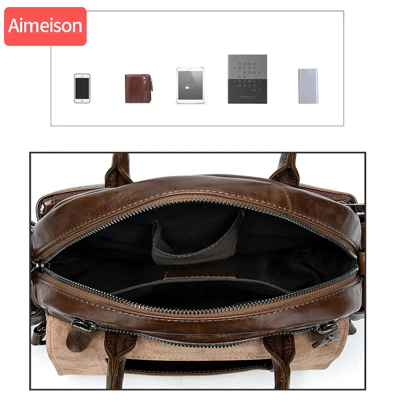 Мужская сумка для путешествий из натуральной кожи дорожная большая винтажная crazy