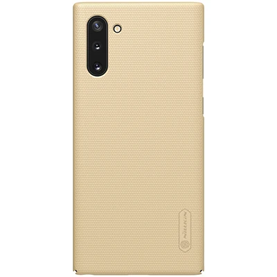 Чехол для samsung Note 10, чехол для samsung Note 10 Plus, NILLKIN, супер матовый щит, матовая твердая задняя крышка, чехол, подарок, держатель для телефона - Цвет: Золотой