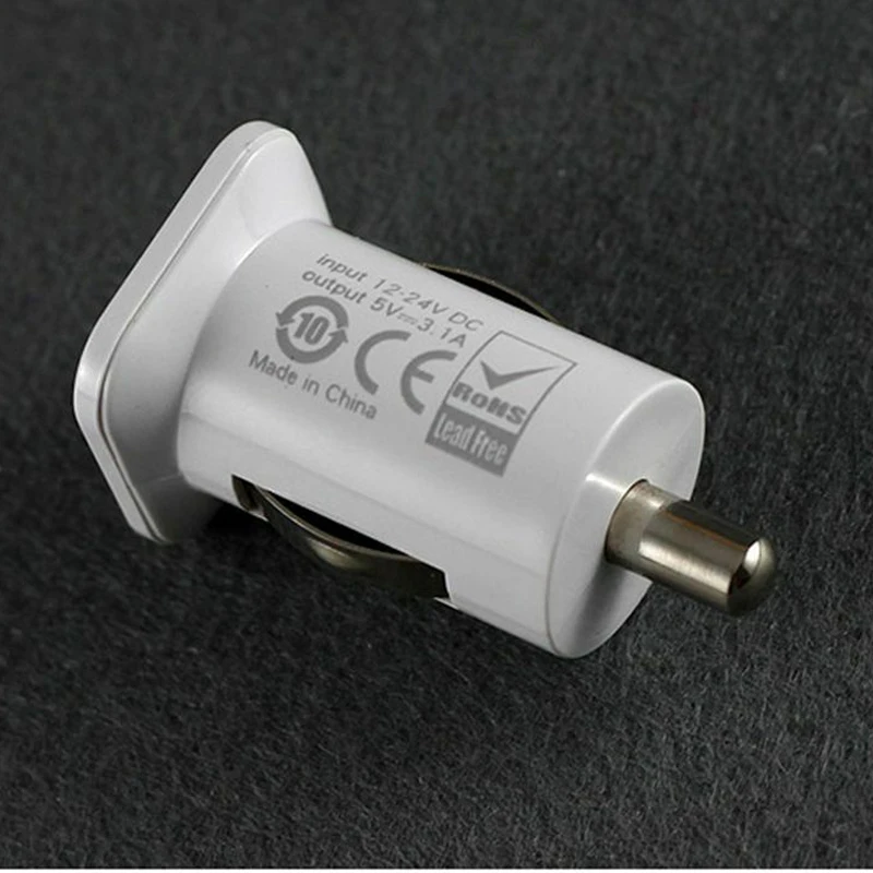 Автомобильное зарядное устройство с двумя USB портами 3 1 А 12 В постоянного