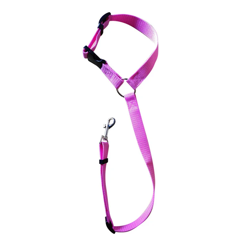 

Pet Dog Cat Car Seat Belt For Accessories Goods Animals Adjustable Harness Lead Leash Small Medium Travel Clip French Bulldog