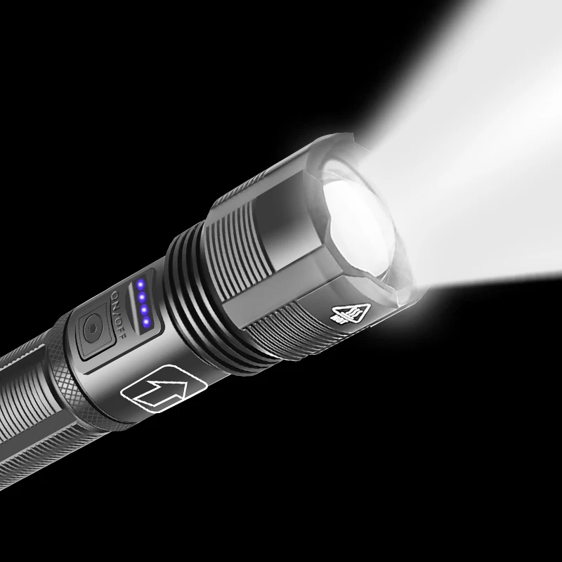 XHP50/XHP70 Multifunction Glare Flashlight Telescopic Zoom Torch USB Charging Portable Hand Lamp For Outdoor Camping Car | Освещение
