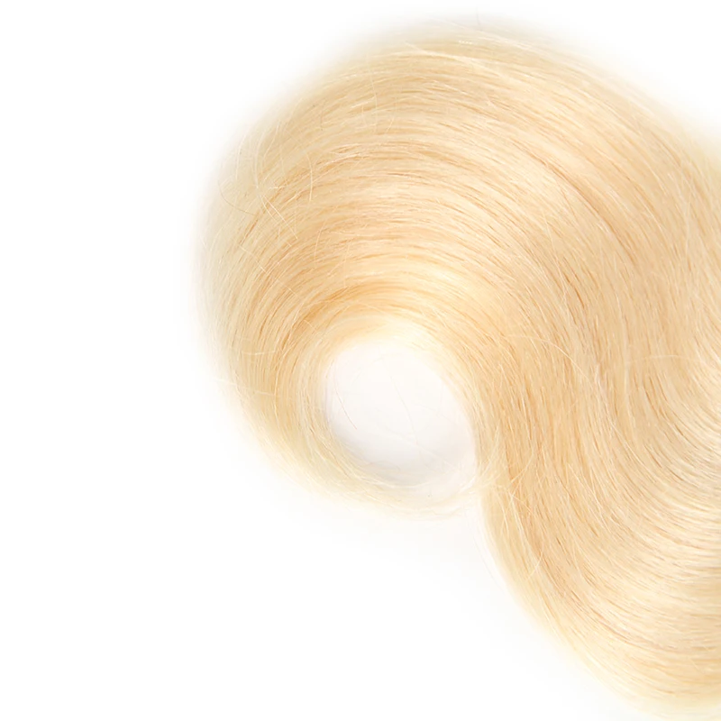 Бразильские волнистые необработанные натуральные волосы 1 шт. блонд пучок