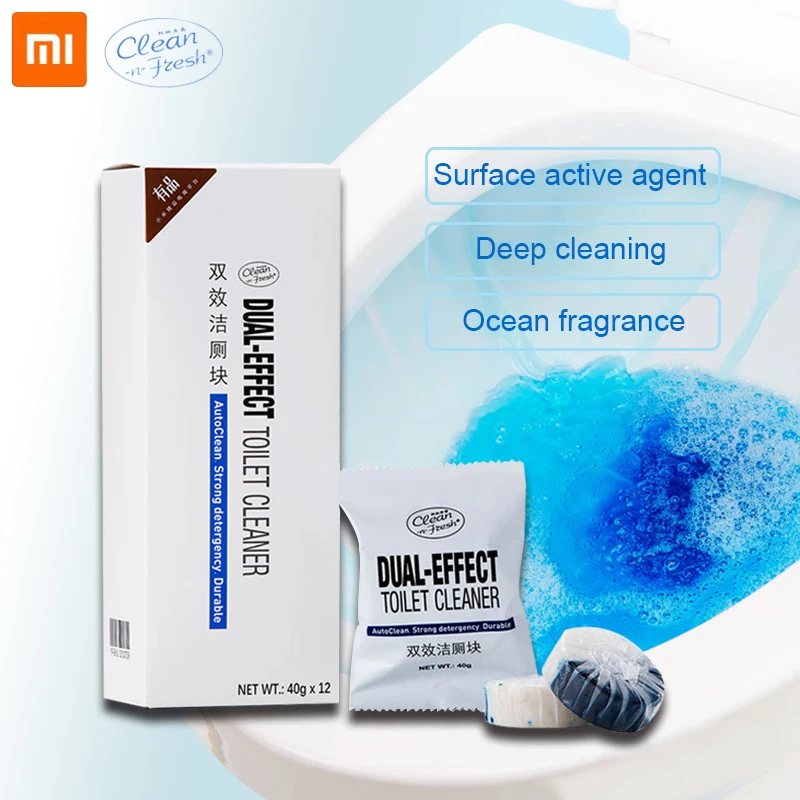 Xiaomi Clean n Fresh автоматический промывочный синие пузыри для унитаза очиститель