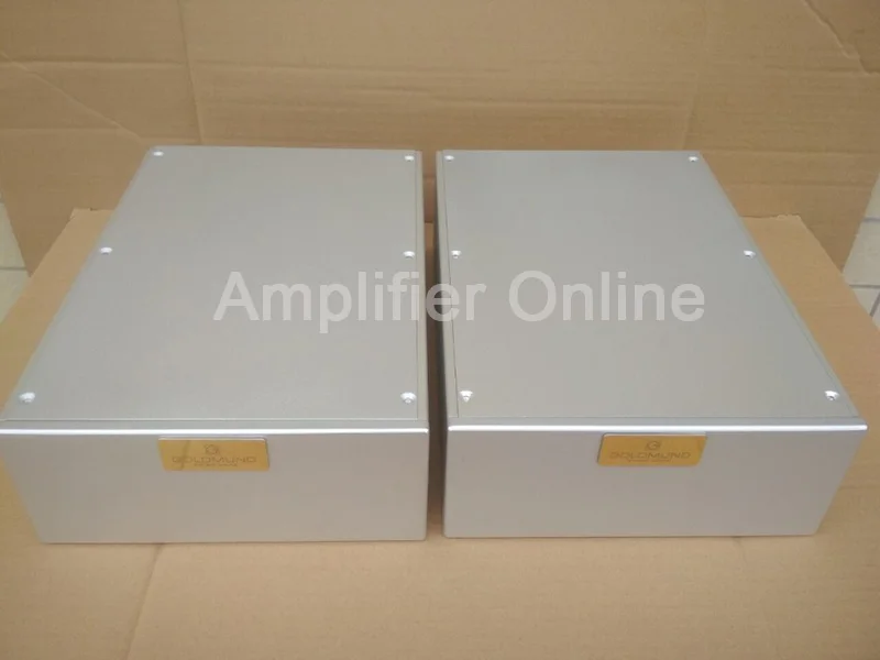 

2PCS Silver All Aluminum Power Amplifier Chassis DIY Amplifier Case Enclosure Size 216*90*308mm AP54