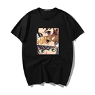 Крутая забавная мультяшная футболка Kimetsu no Yaiba с аниме принтом, Мужская футболка в стиле хип-хоп, шикарная Мужская футболка в стиле Харадзюку с изображением рассеянных демонов