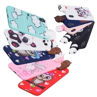3d cute cartoon panda owl unicorn phone case for iphonex 6 plus 7 6s 8 plus 5 soft silicon cover coque funda for iphone 5s case