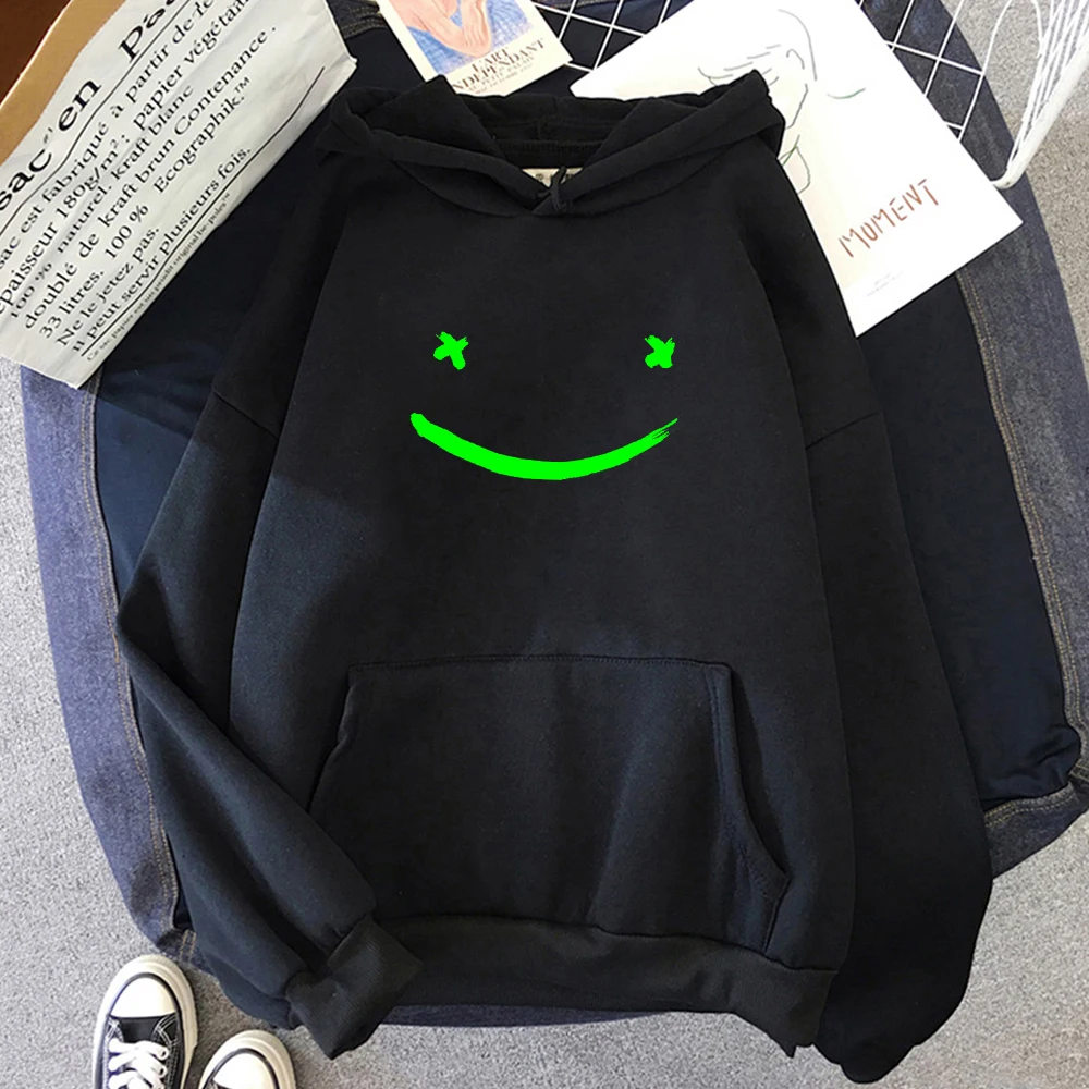 

Dream Merch Smp Smile Hoodie Men Sweatshirt Women 2021 New Spring Autumn Fashion Harajuku Funny Print Green Girls Boys Unisex 12