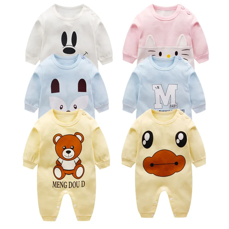 Детский комбинезон для новорожденных мальчиков и девочек зимний малышей осенняя