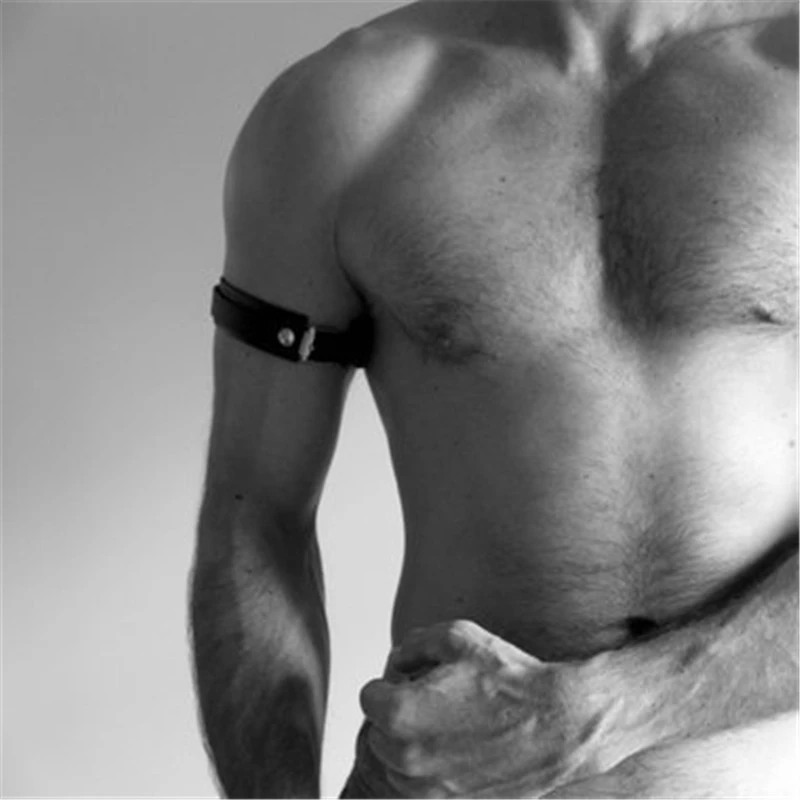 Мужские ремни на руку искусственная кожа фетиш гей БДСМ связывание ремень Панк