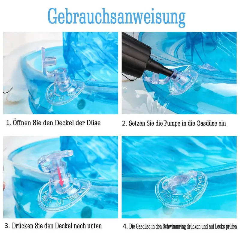 

Pool Accessories Kids Baby Swimming Ring Durable Inflatable Float Swimming Pool Ring Double Leak-Proof Train Safety Water Toy