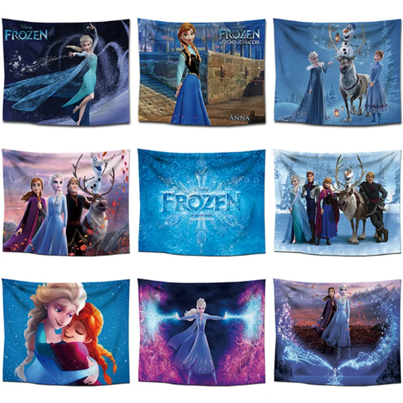 Декоративное плед из полиэстера с мягким плюшем "Замороженные" Disney для дома, с мандалой для детской комнаты.