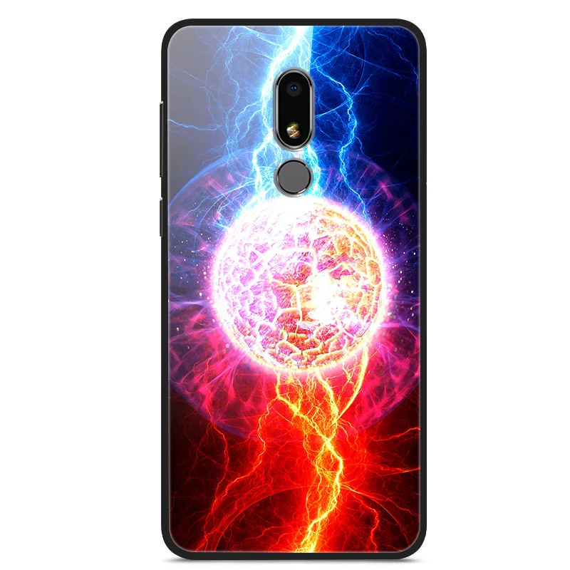 

Glass Case For Meizu V8 Phone Case Phone Shell Phone Cover Back Bumper Star Sky Pattern