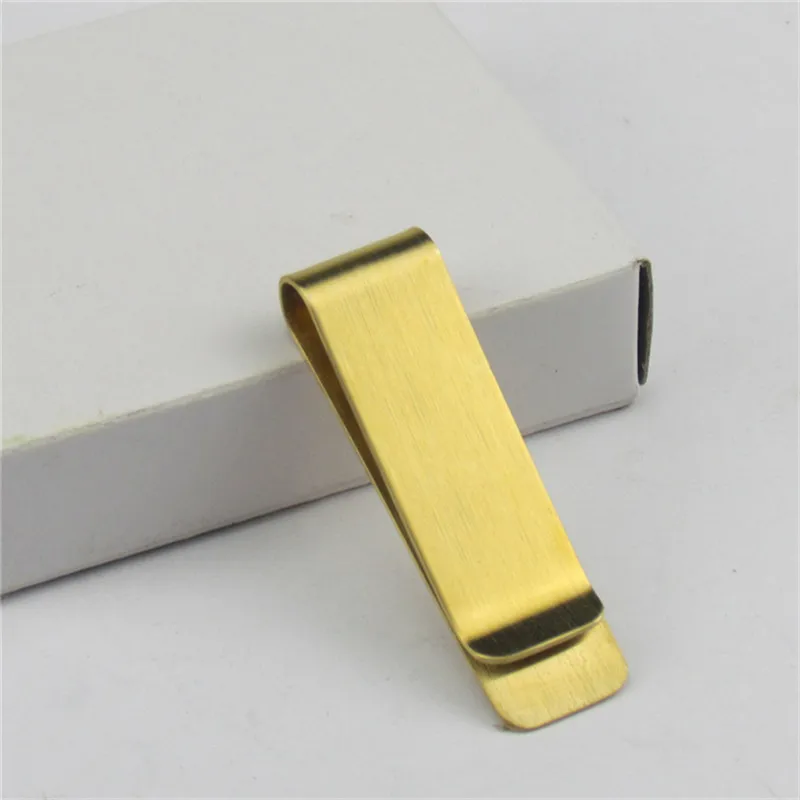 Тонкий двусторонний Мужской и Женский кошелек из нержавеющей стали с зажимом для