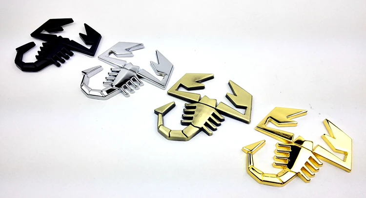 

1pcs Decal Badge Decor Scorpion Car-Sticker Truck Emblem-Logo Metal Silver Auto 3D Support Drop shipping 2020