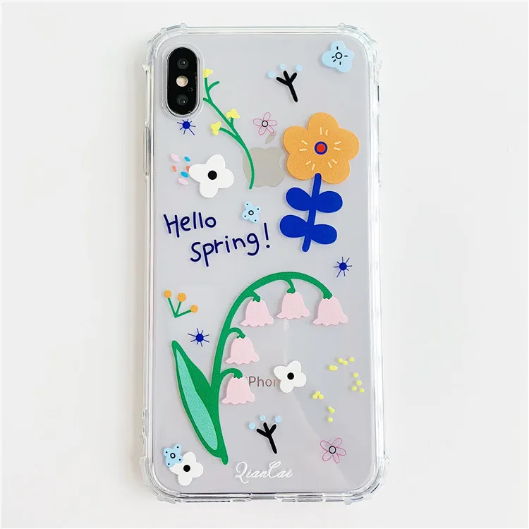 Niceking Angels чехол для телефона Fundas для iPhone X, XR, XS, MAX, 11 Pro, Max, 6 S, прозрачный чехол из ТПУ с цветочным принтом для мальчиков, чехол для iPhone 6, 6s, 7, 8 Plus - Цвет: 9
