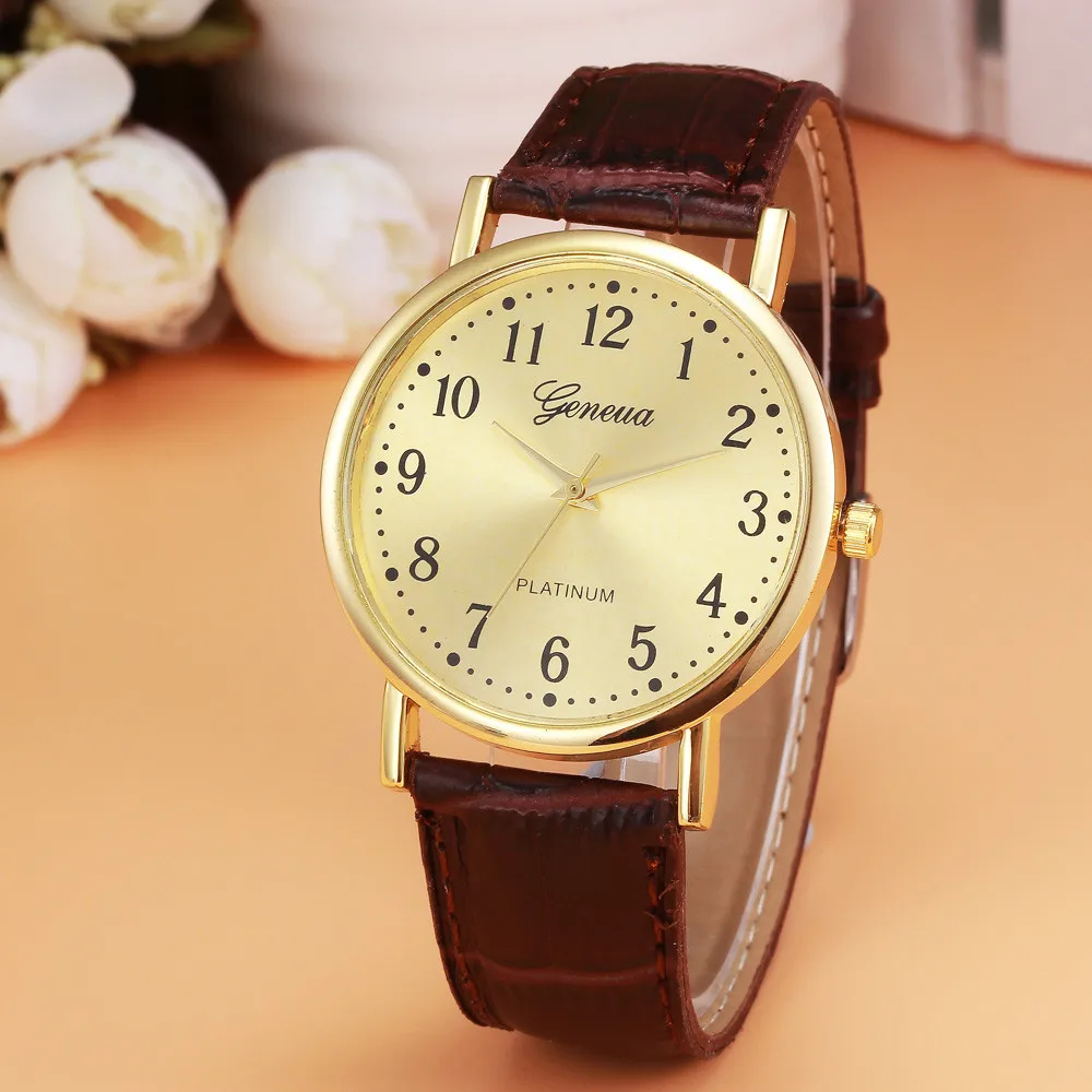 

Woman Mens Retro Design Leather Band Analog Quartz Wrist Lovers Watch New Arrival Ladies Casual Bracelet Couple Watches Set