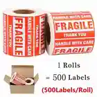 3x2 дюйма500 шт., Предупреждение ждающие наклейки с ручкой