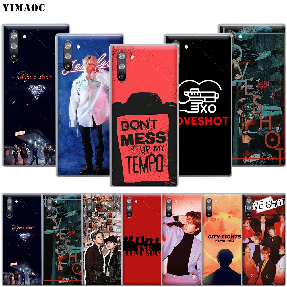 YIMAOC EXO Love Shot BAEK HYUN чехол для телефона Samsung Galaxy A5 A6 A7 A8 A9 J3 J5 J7 Note 8 9 10 M10 M20 M30 Plus|Бамперы|