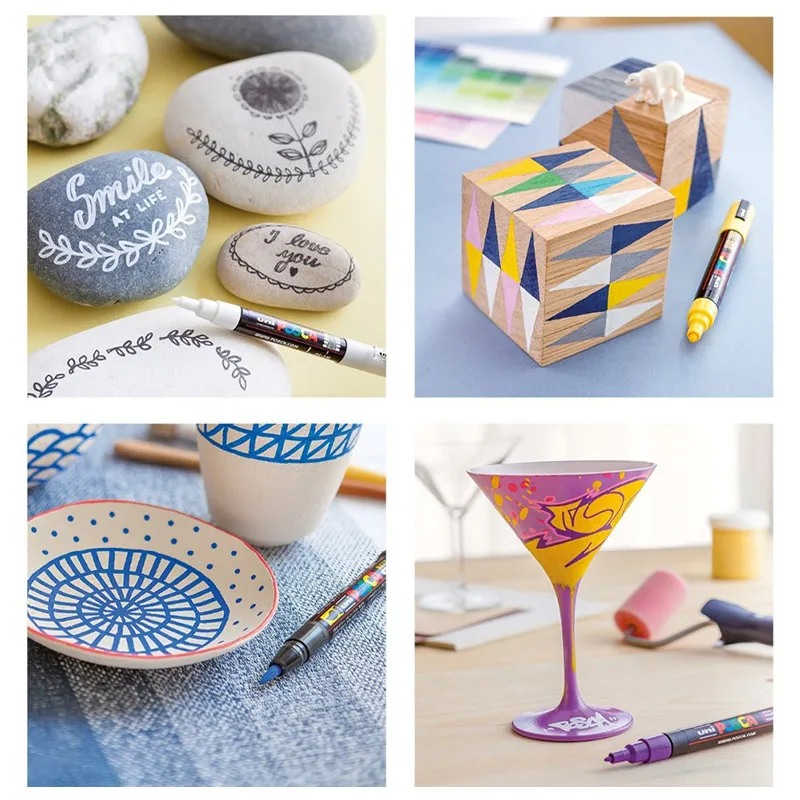 15 цветов Набор Мицубиси уни Posca PC 3M маркер краски тонкая Tip 0.9mm 1.3mm набор маркеров