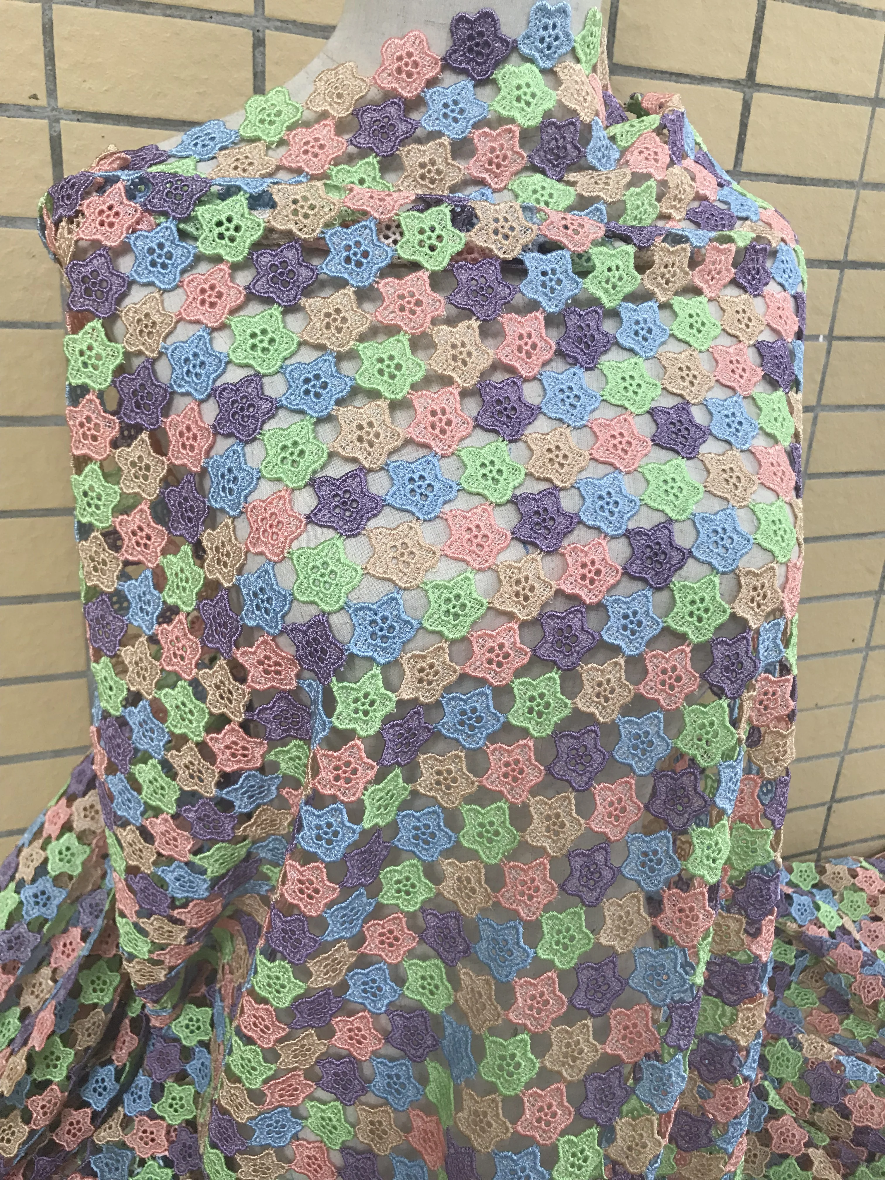 Свадебная французская кружевная ткань искусственная африканская тюль 5 ярдов