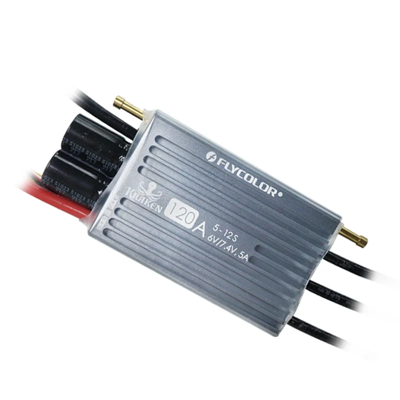 

Kraken 40A 60A 120A 150A 200A Brushless ESC 3-6S 12S BEC 6V/7.4V 5A Lipo Battery Electronic Speed Controller for RC Racing Boat