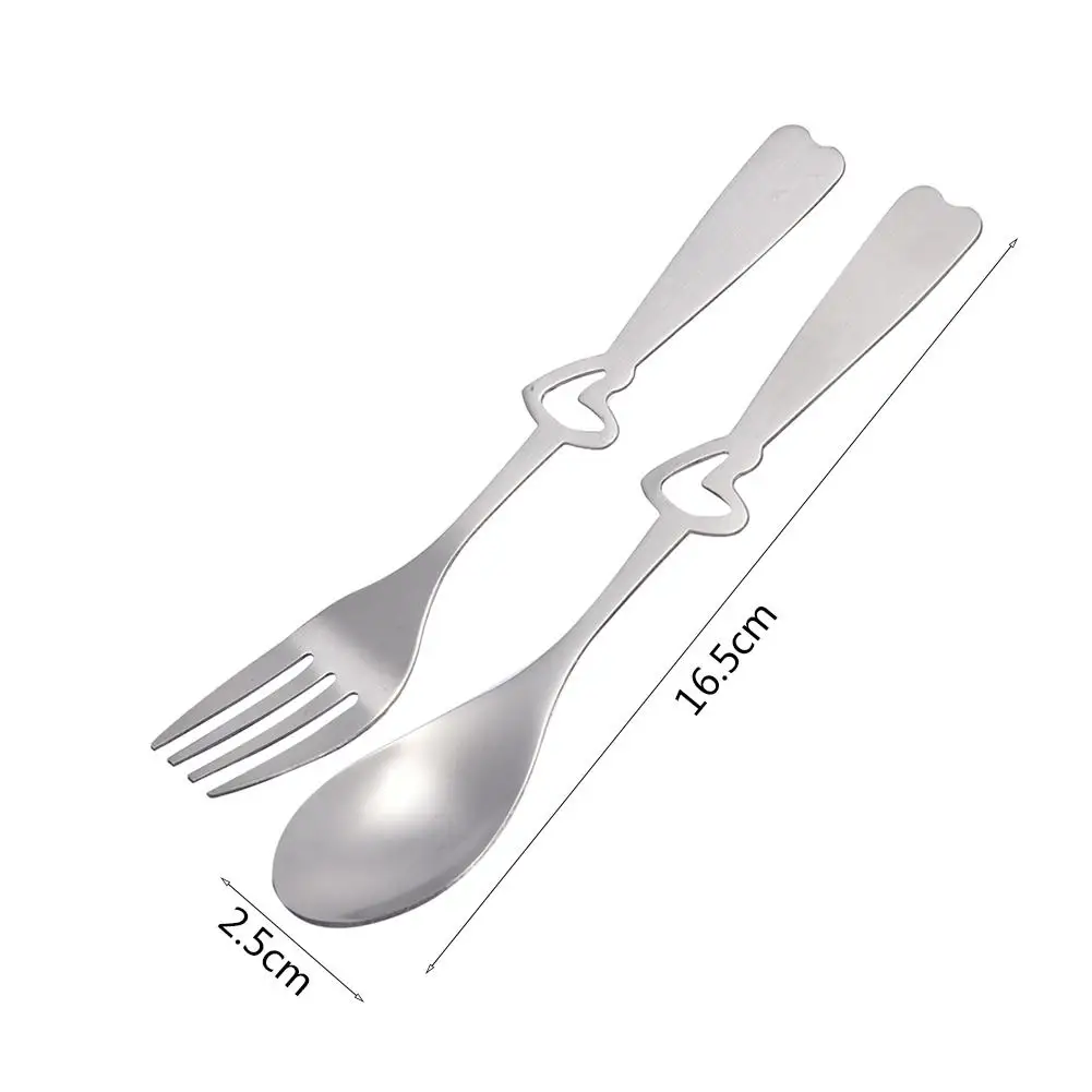 2 шт. столовый набор из вилок ложка в форме сердца d выдолбленной формы посуды