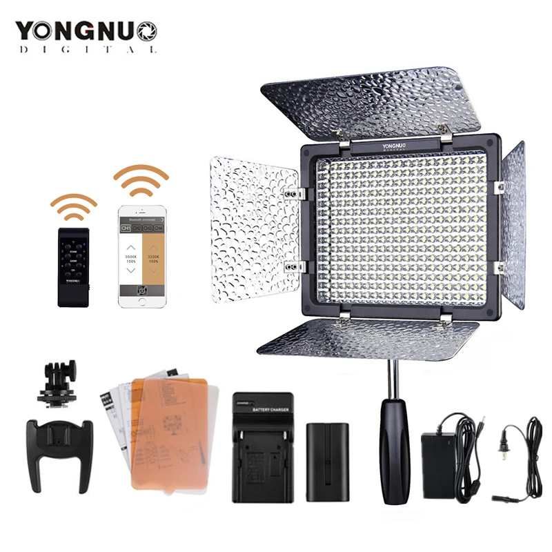 

YONGNUO YN300 III 3200-5500K светодиодный светильник на камеру светильник ing для свадьбы YN300III светодиодный светильник Панель с зарядным устройством