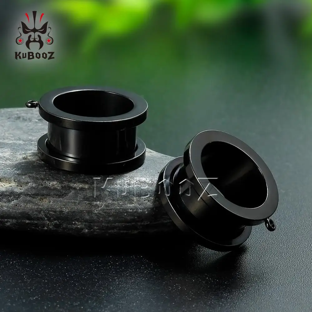 Kubooz Новая Мода пирсинг в уши туннели Бриллиантовая хирургическая нержавеющая