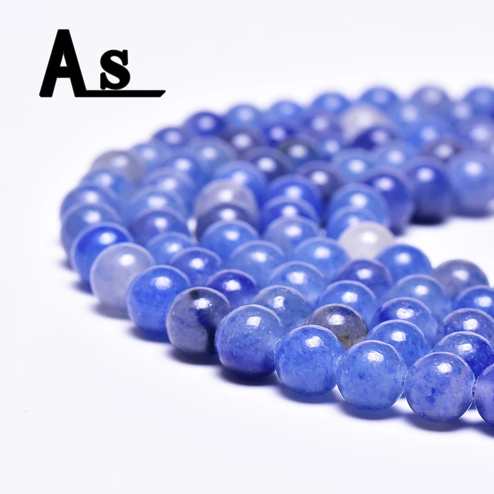 Asingeloo ААА синий авантюрин дюмортиерит бусины из натурального камня