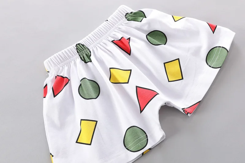 

Baby Boy Summer Clothes Infant Clothing Fashion Short Sleeve Print t shirt Pants 2Pcs Baby Sets Outfit Cotton Baby Tracksuit Set