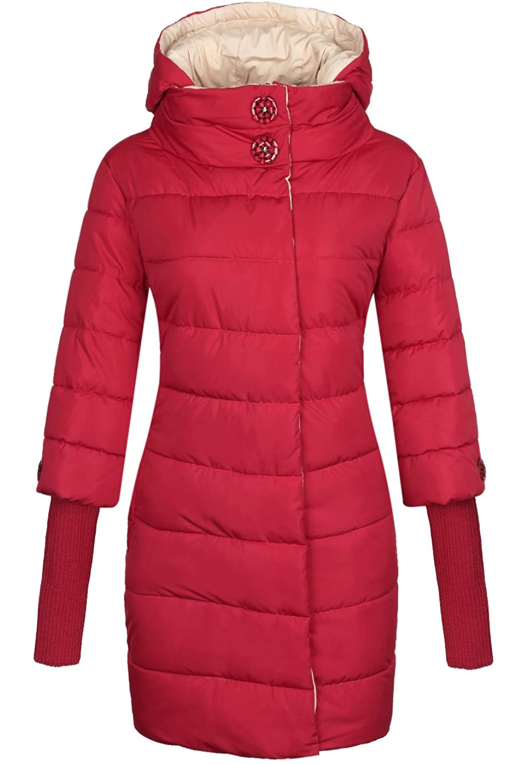2021 Womens Winter Jacket Fashion High Collar Hooded Cotton-Padded Parka Female Long Quilted Coat Plus Size 4XL