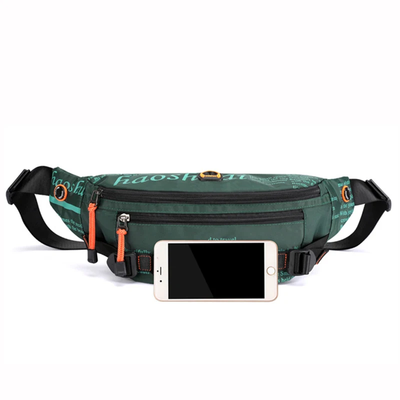 

Men Nylon Fanny Waist Pack Bum Bag Travel Military Anti-theft Male Single Messenger Chest Running Hip Belt Pack Bags