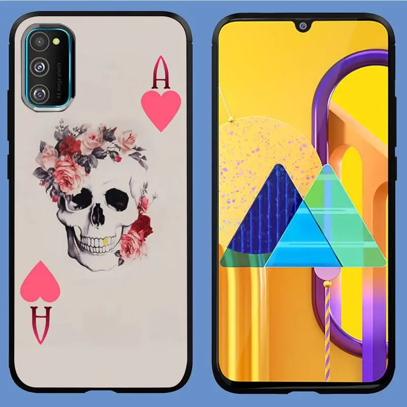 

Poker Ace joker Phone Case For Samsung A10 A12 A02 A20E M30 A31 A32 A40 A50 S A52 A51 A70 A71 A80 Cover Fundas Coque