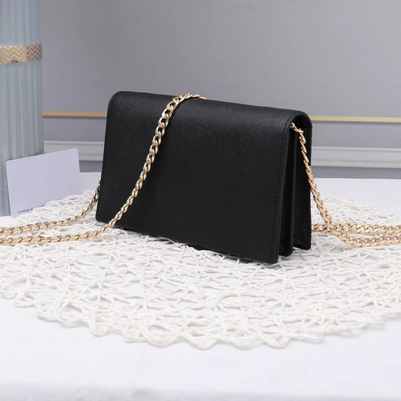 

Designer Leather Bags For Women Gold Chain Crossbody Bag Big Wallet Case Street Fashion Shoulder Bags Big Handbag With Dust Bag
