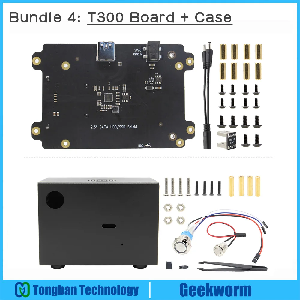 Bundle 4 NVIDIA Jetson Nano 2,5 дюймов SATA SSD/HDD Shield Storage Плата расширения USB 3,1 T300 V1.0 для NVIDIA Jetson Nano Developer Kit - Bundle: Bundle 4
