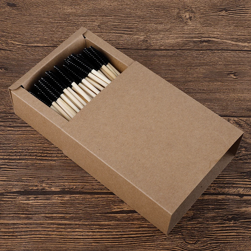 Одноразовые Бамбуковые кисти для наращивания ресниц 100 шт. палочки тушь